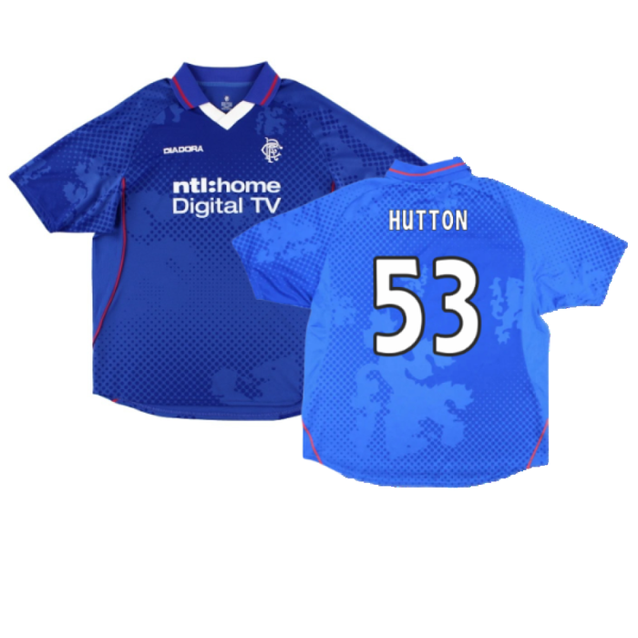 Rangers 2002-2003 Home Shirt (XXL) (Excellent) (Hutton 53)