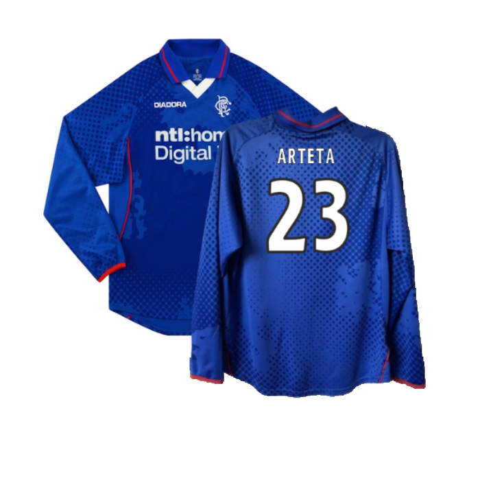 Rangers 2002-2003 Long Sleeved Home Shirt (XL) (Excellent) (Arteta 23)