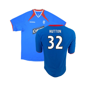 Rangers 2003-2004 Home Shirt (XL) (Excellent) (Hutton 32)_0