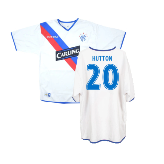 Rangers 2004-05 Away Shirt (L) (Very Good) (Hutton 20)