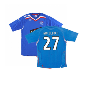 Rangers 2007-08 Home Shirt (Excellent) (McCulloch 27)_0