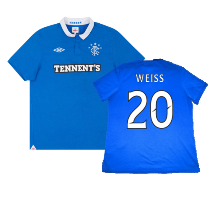 Rangers 2010-11 Home Shirt (Very Good) (Weiss 20)