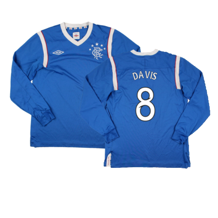 Rangers 2011-12 Home Long Sleeve Shirt (Sponsorless) (S) (Good) (Davis 8)