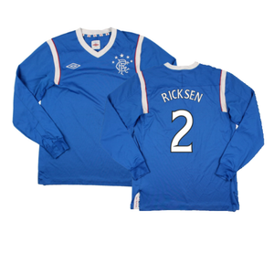 Rangers 2011-12 Home Long Sleeve Shirt (Sponsorless) (S) (Good) (Ricksen 2)_0