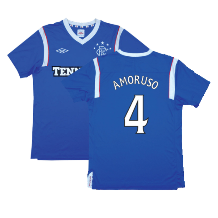 Rangers 2011-12 Home Shirt (S) (Excellent) (Amoruso 4)