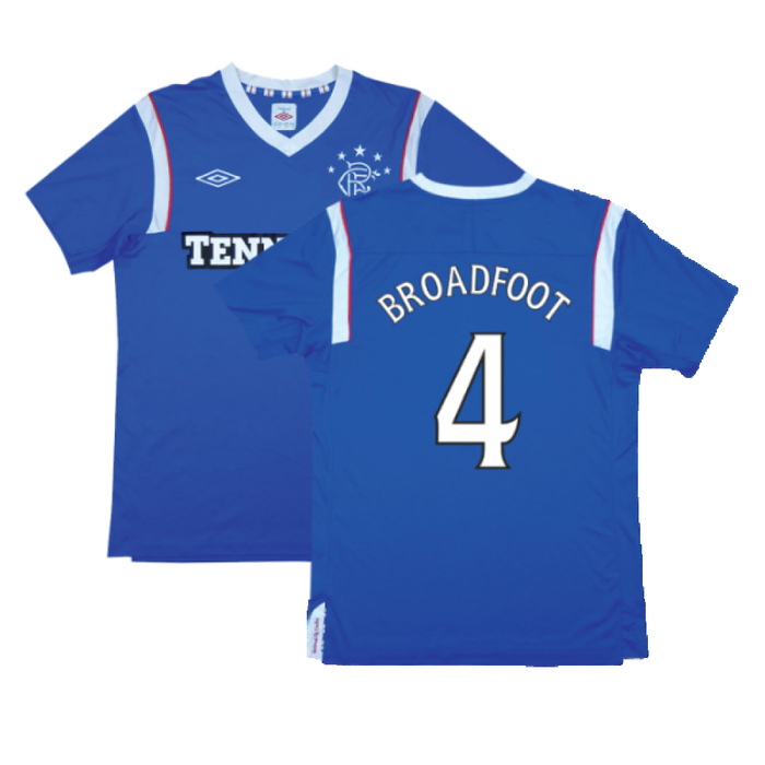 Rangers 2011-12 Home Shirt (Very Good) (Broadfoot 4)