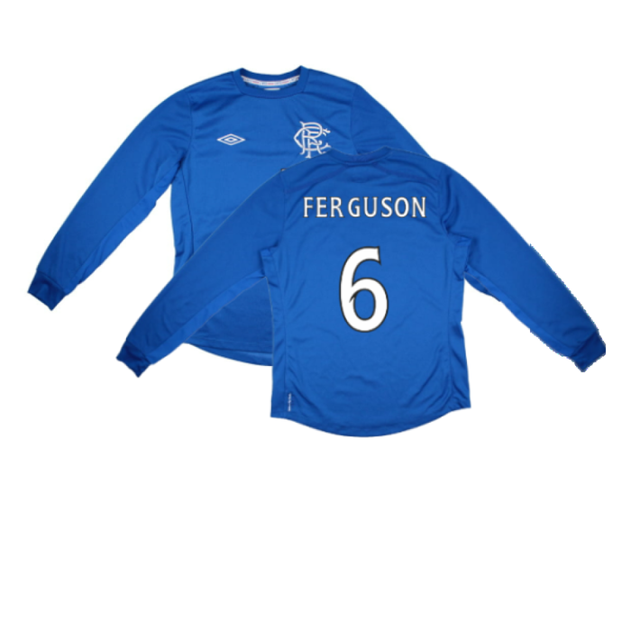 Rangers 2012-13 Long Sleeve Home Shirt (S) (FERGUSON 6) (Excellent)