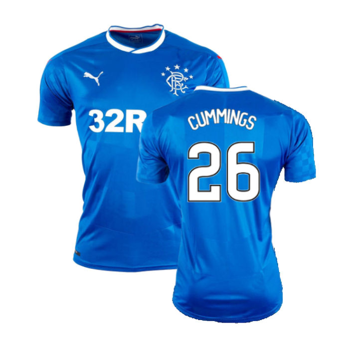 Rangers 2016-17 Home Shirt (XXL) (Fair) (Cummings 26)