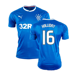 Rangers 2016-17 Home Shirt (S) (Excellent) (Halliday 16)_0