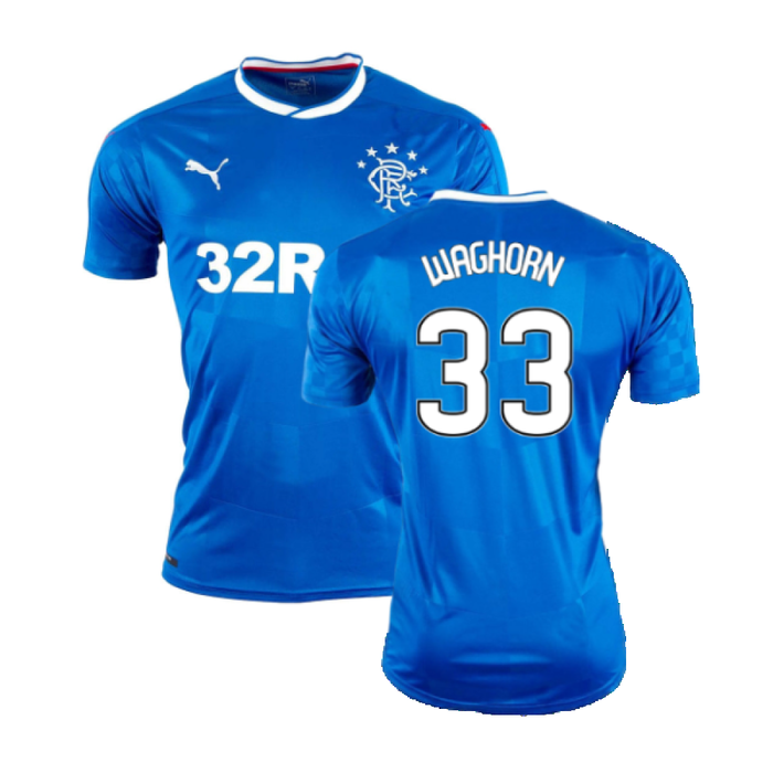 Rangers 2016-17 Home Shirt (L) (Excellent) (Waghorn 33)