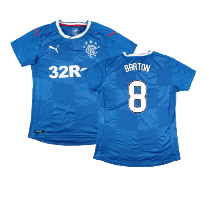 Rangers 2016-18 Women\\\'s Home Shirt (Ladies 12) (Excellent) (Barton 8)