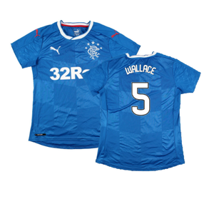 Rangers 2016-18 Women\\\'s Home Shirt (Ladies 12) (Excellent) (Wallace 5)_0