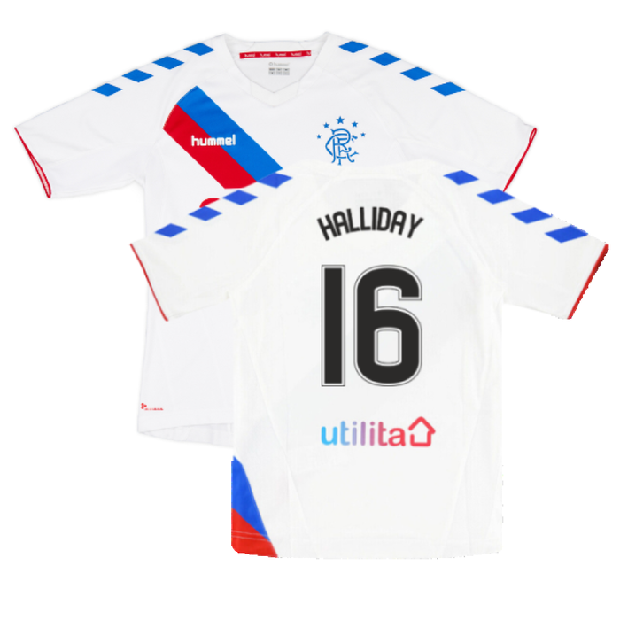 Rangers 2018-19 Away Shirt (S) (Very Good) (Halliday 16)