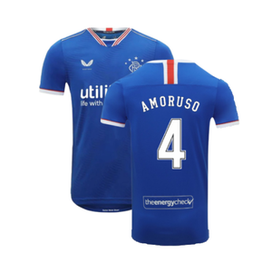 Rangers 2020-21 Home Shirt (S) (Mint) (AMORUSO 4)_0