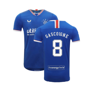 Rangers 2020-21 Home Shirt (S) (Mint) (GASCOIGNE 8)_0