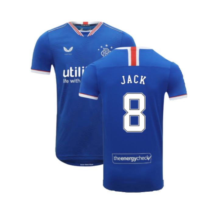 Rangers 2020-21 Home Shirt (S) (JACK 8) (Excellent)