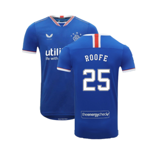 Rangers 2020-21 Home Shirt (S) (Mint) (ROOFE 25)_0