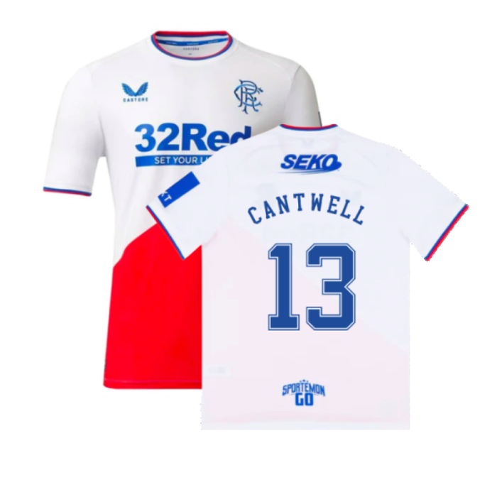 Rangers 2022-23 Away Shirt (L) (Cantwell 13) (Mint)