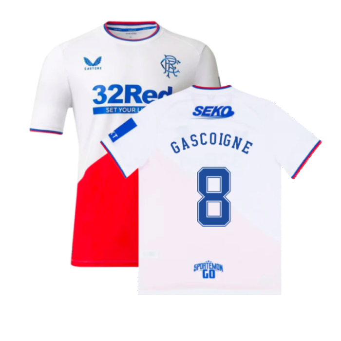 Rangers 2022-23 Away Shirt (M) (GASCOIGNE 8) (Mint)