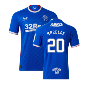 Rangers 2022-23 Home Shirt (XXL) (Mint) (MORELOS 20)_0