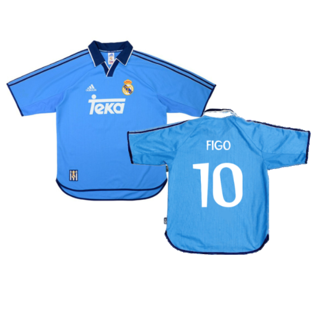 REAL MADRID 2000 2001 HOME FOOTBALL SHIRT JERSEY ADIDAS VINTAGE # 10 FIGO REAL MADRID 2000 2001 HOME FOOTBALL SHIRT JERSEY ADIDAS VINTAGE # 10 FIGO