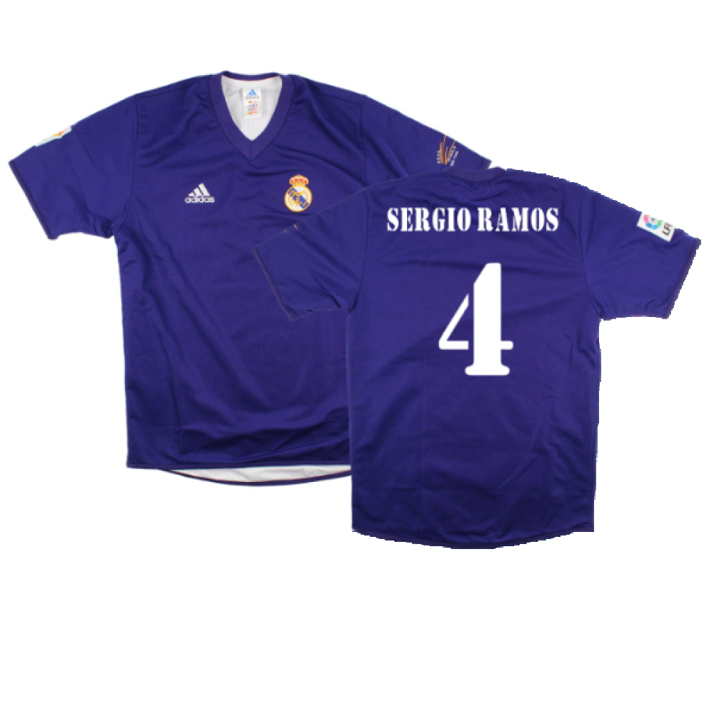 Real Madrid 2001-02 Anniversary Third Shirt (S) (Excellent) (Sergio Ramos 4)_0