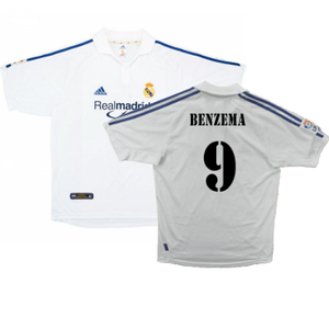 Real Madrid 2001-02 Home Shirt (Very Good) (Benzema 9)_0