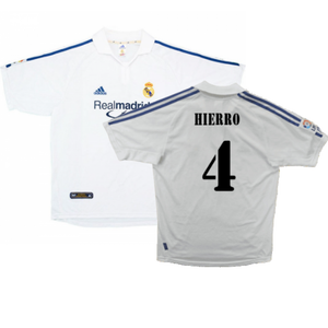 Real Madrid 2001-02 Home Shirt (Very Good) (Hierro 4)_0