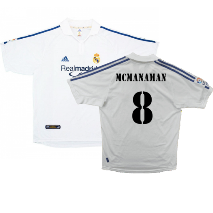 Real Madrid 2001-02 Home Shirt (Very Good) (McManaman 8)