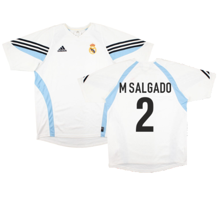 Real Madrid 2003-04 Adidas Training Shirt (L) (M Salgado 2) (Excellent)