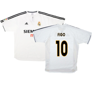 Real Madrid 2003-04 Home Shirt (XL) (Good) (Figo 10)_0