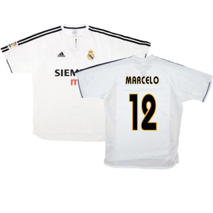 Real Madrid 2003-04 Home Shirt (XL) (Good) (Marcelo 12)_0