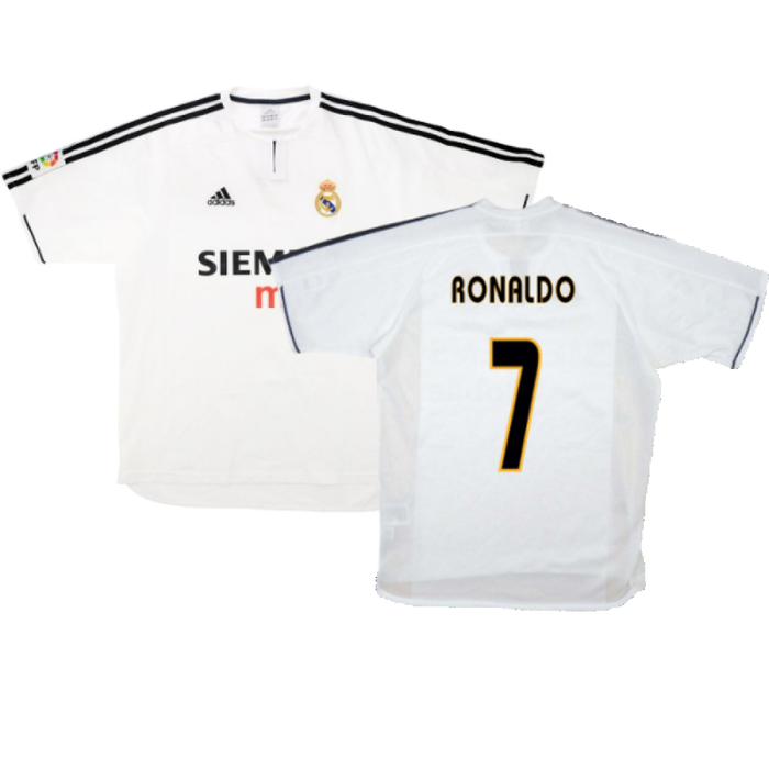 Real Madrid 2003-04 Home Shirt (XL) (Good) (Ronaldo 7)