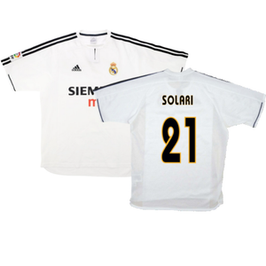 Real Madrid 2003-04 Home Shirt (XL) (Good) (Solari 21)_0