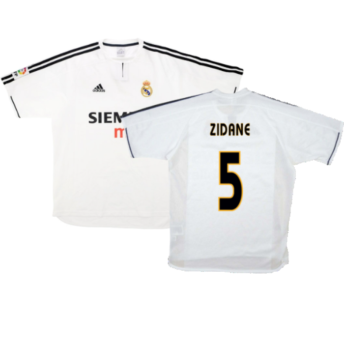 Real Madrid 2003-04 Home Shirt (XL) (Good) (Zidane 5)