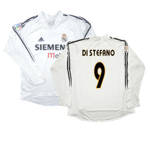 Real Madrid 2004-05 Long Sleeve Home Shirt (M) (Excellent) (DI STEFANO 9)_0