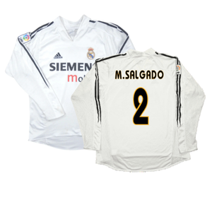 Real Madrid 2004-05 Long Sleeve Home Shirt (M) (Excellent) (M.Salgado 2)_0