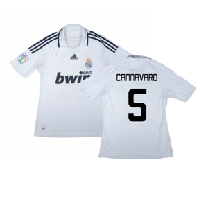 Real Madrid 2008-09 Home Shirt (L) (Very Good) (Cannavaro 5)_0