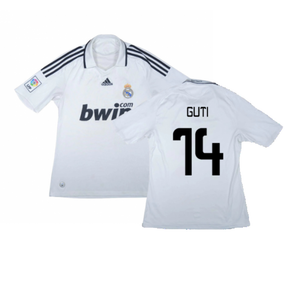 Real Madrid 2008-09 Home Shirt (L) (Very Good) (Guti 14)_0