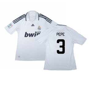 Real Madrid 2008-09 Home Shirt (L) (Very Good) (Pepe 3)_0