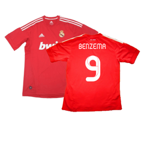 Real Madrid 2011-12 CL Third Shirt (S) (Excellent) (Benzema 9)_0