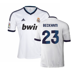 Real Madrid 2012-13 Home Shirt (XL) (Very Good) (Beckham 23)_0