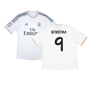 Real Madrid 2013-14 Home (M) (Very Good) (BENZEMA 9)_0