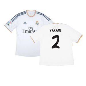 Real Madrid 2013-14 Home (M) (Very Good) (Varane 2)_0