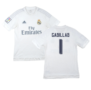 Real Madrid 2015-16 Home Shirt (M) (Casillas 1) (Excellent)_0