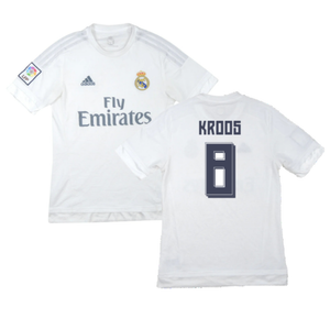 Real Madrid 2015-16 Home Shirt (M) (Kroos 8) (Excellent)_0