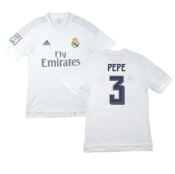 Real Madrid 2015-16 Home Shirt (M) (Pepe 3) (Good)