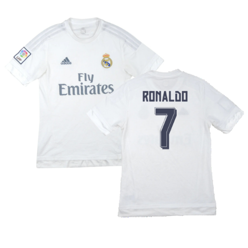 Real Madrid 2015 16 Home Shirt M Ronaldo 7 Good Classic Football Kit
