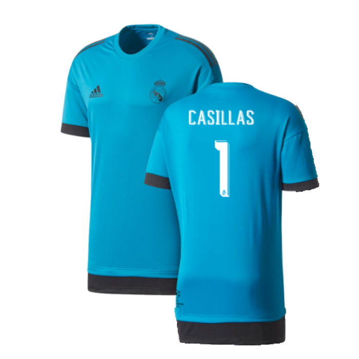 Real Madrid 2017-18 Adidas Champions League Training Shirt (2XL) (Casillas 1) (Excellent)