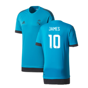 Real Madrid 2017-18 Adidas Champions League Training Shirt (2XL) (James 10) (Excellent)_0